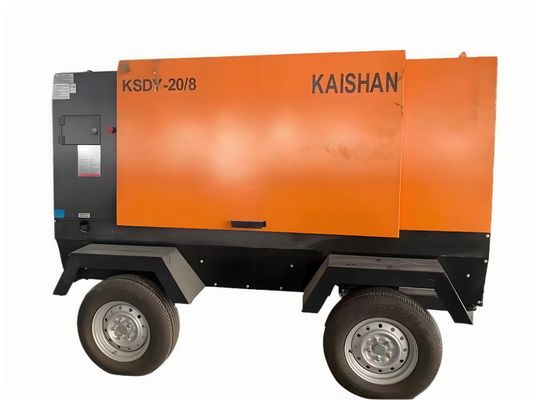 เครื่องอัดอากาศแบบเคลื่อนที่เสียงเบาสำหรับงานอุตสาหกรรมหนัก